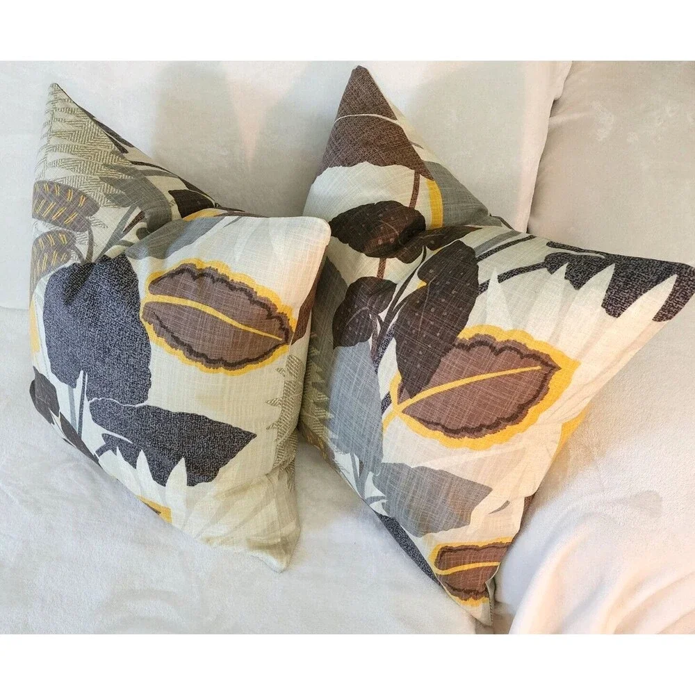 P/Kaufmann COSTA RICA DRIFTWOOD PAIR 22x22‎ Zippered Throw Pillow Cover NEW
